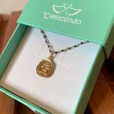 LETI - Personalized necklace with 17mm gold medal